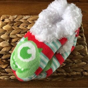 Disney Pixar: Monster Inc: Mike sherpa slipper socks